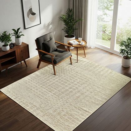 Gertmenian Avante Chenille Area Rug, Caseus Ivory, 5' x 7'