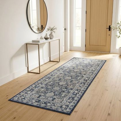 Thomasville Timeless Classic Sachi Blue Runner Rug, 2'6" x 7'