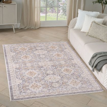 Nourison Hastings Cian Ivory Gray Area Rug, 5'3" x 7'6"