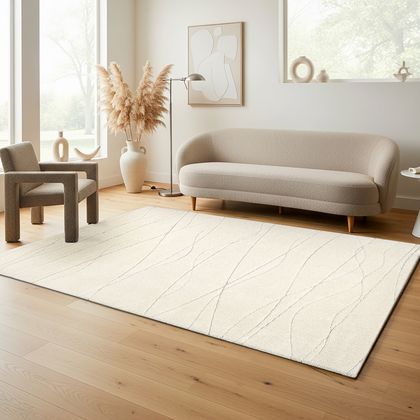 Gertmenian Turin Kie Ivory Area Rug, 5'3" x 7'
